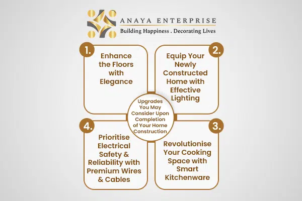 Key Home Upgrades for Stylish Flooring, Efficient Lighting, Safe Wiring, and Smart Kitchens